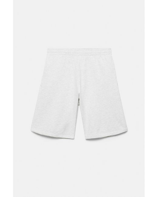 Pull&Bear Skater Joggingbermuda Met Wijde Pijpen in het Blue voor heren