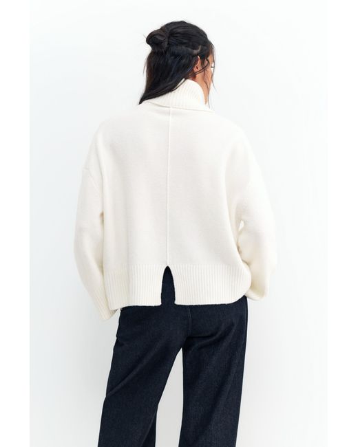 Pull&Bear Gray High Neck Jumper