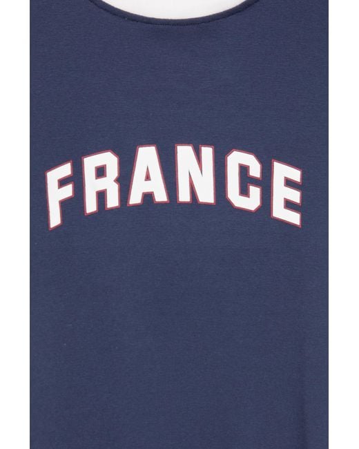 Pull&Bear Black Slim-Fit T-Shirt With France Graphic