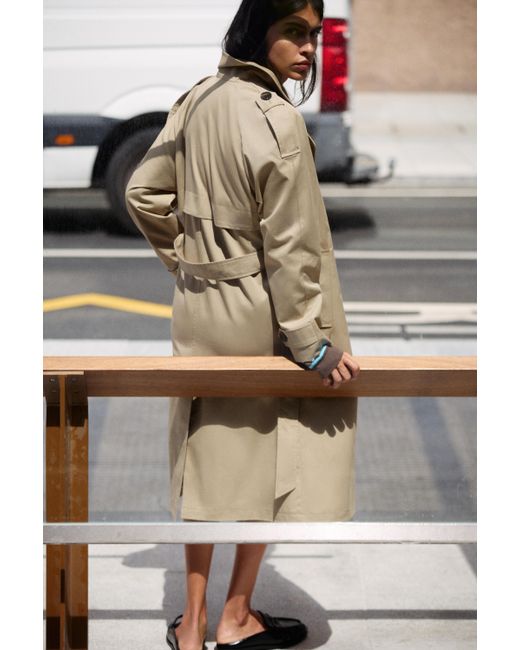 Trench Basique Pull&Bear en coloris Multicolor