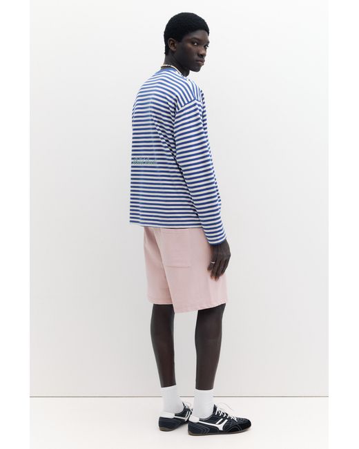 Pull&Bear Pink Bermuda Jogger With Logo for men