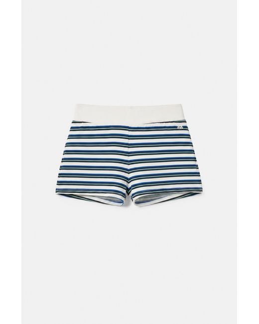 Pull&Bear Gestreepte Short in het Brown