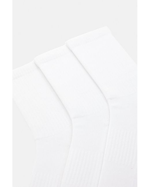 Pull&Bear 3Er-Pack Socken in White für Herren