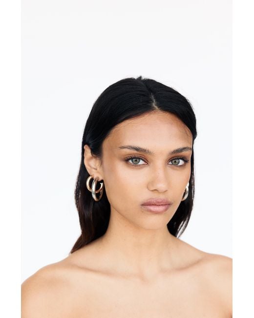 Pull&Bear Metallic Pack 6 Paare Creolen