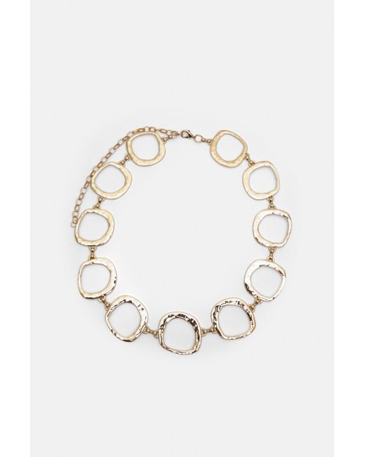 Pull&Bear Black Metallic Circles Belt