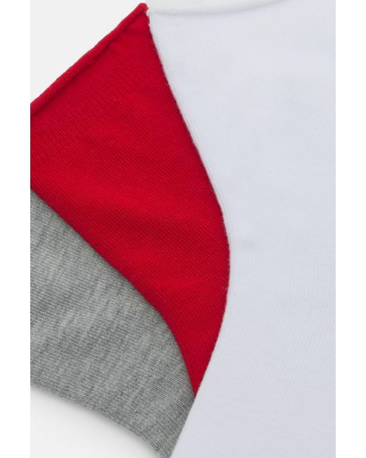 Pull&Bear Red Pack Of 3 Pairs Of Basic Socks