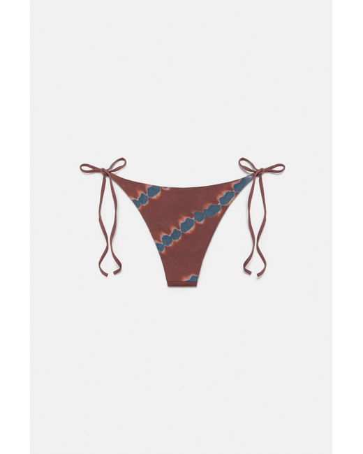 Pull&Bear Black Tie-Dye Bikini Bottoms