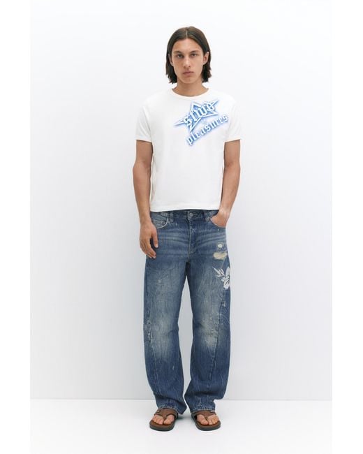 Pull&Bear Blue Pleasures X Stwd Jeans for men
