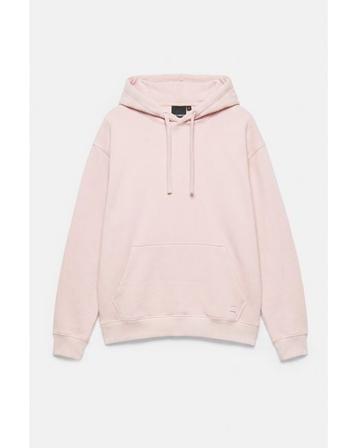 Pull&Bear Pink Basic Hooded Sweatshirt for men