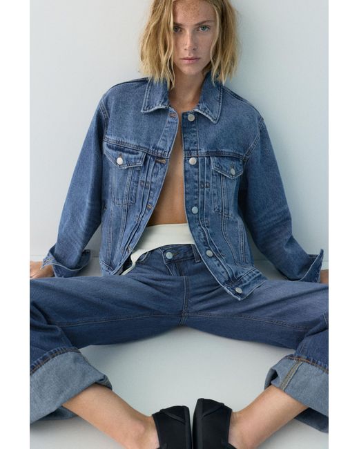 Pull&Bear Blue Denim Jacket