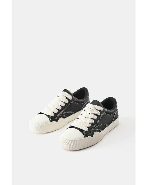 Pull&Bear Casual-Sneaker Mit Nähten in Gray für Herren