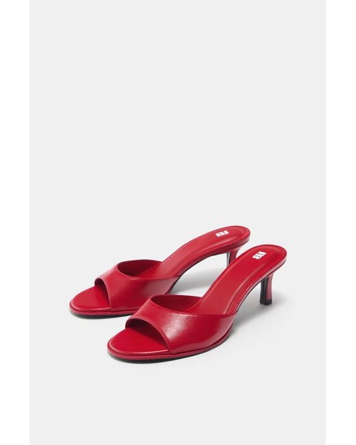 Pull&Bear Blue Absatz-Mules