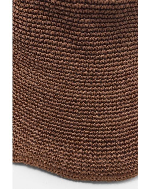Pull&Bear Brown Braided Hat