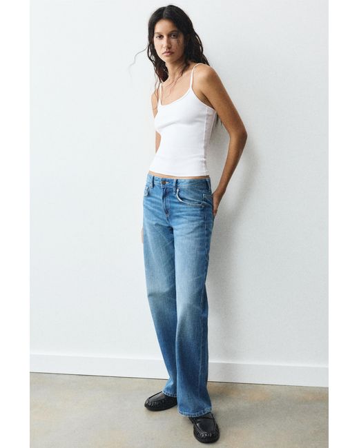 Pull&Bear White Thin Strap Top