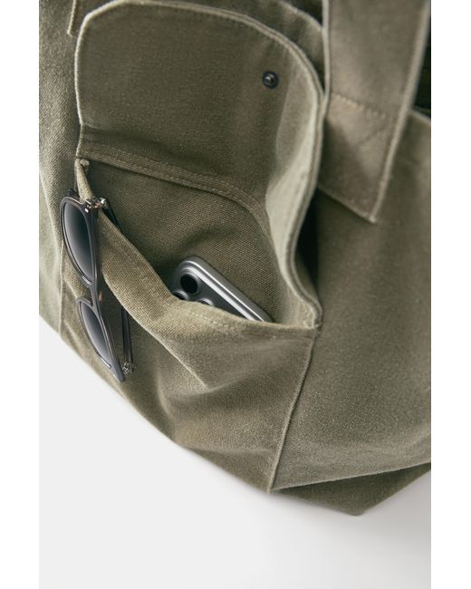 Borsa Shopper di Pull&Bear in Natural da Uomo