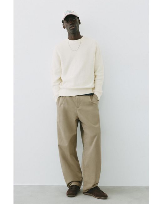 Pull Basique Pull&Bear pour homme en coloris Natural
