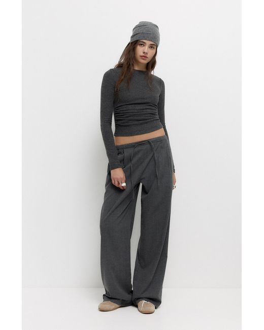 Pull&Bear Multicolor Soft Touch T-Shirt With Gathered Detail