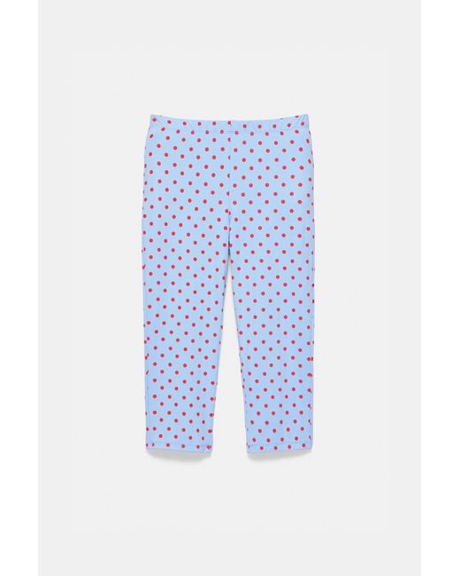 Pull&Bear Multicolor Polka Dot Capris Leggings