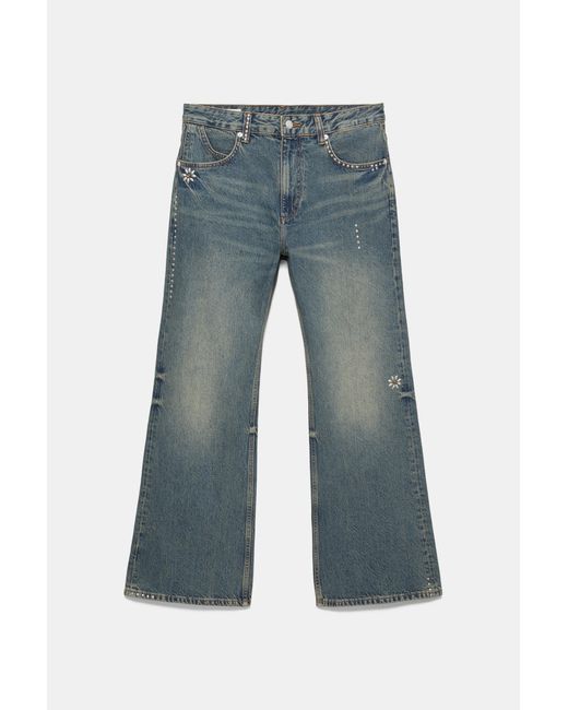 Jeans A Campana Camarón De La Isla di Pull&Bear in Gray da Uomo
