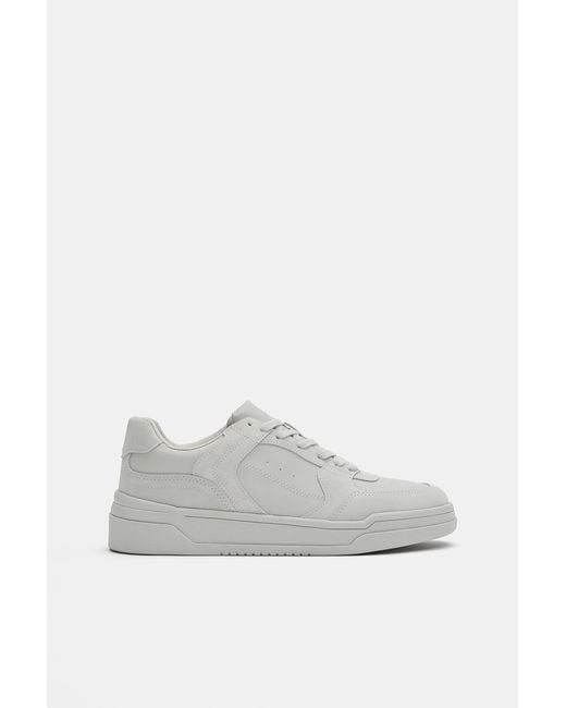 Pull&Bear Gray Stwd Multi-Piece Trainers for men