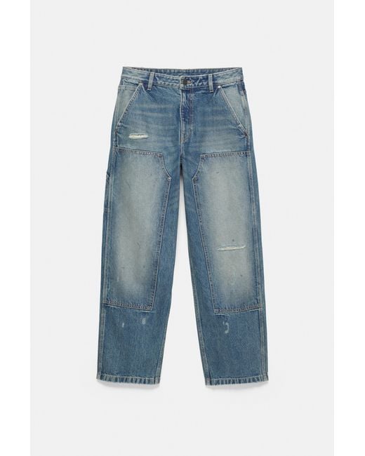 Jean Baggy Pull&Bear pour homme en coloris Black