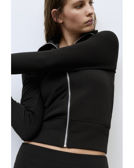 Pull&Bear Black Zip-Up Jacket