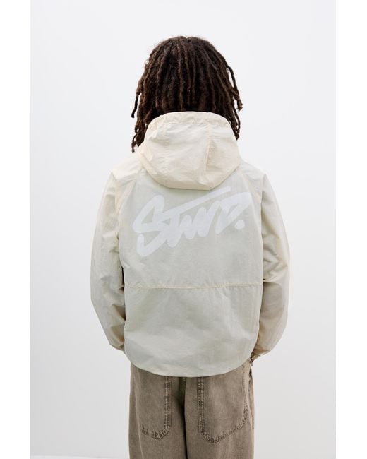 Pull&Bear Gray Stwd Hooded Raincoat for men