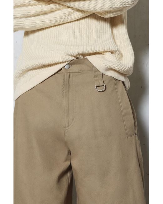 Pull&Bear Natural Barrel Trousers for men