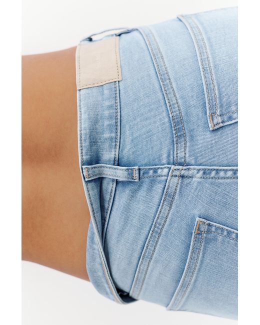 Pull&Bear Blue High-Waist Skinny Jeans