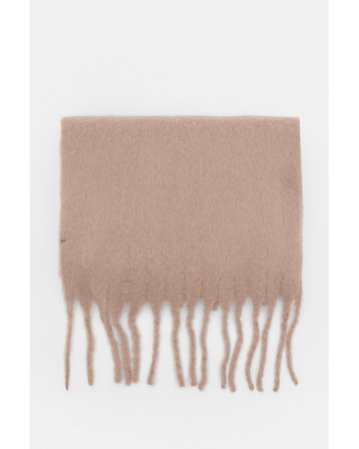 Pull&Bear Natural Maxi Mohair-Effect Scarf