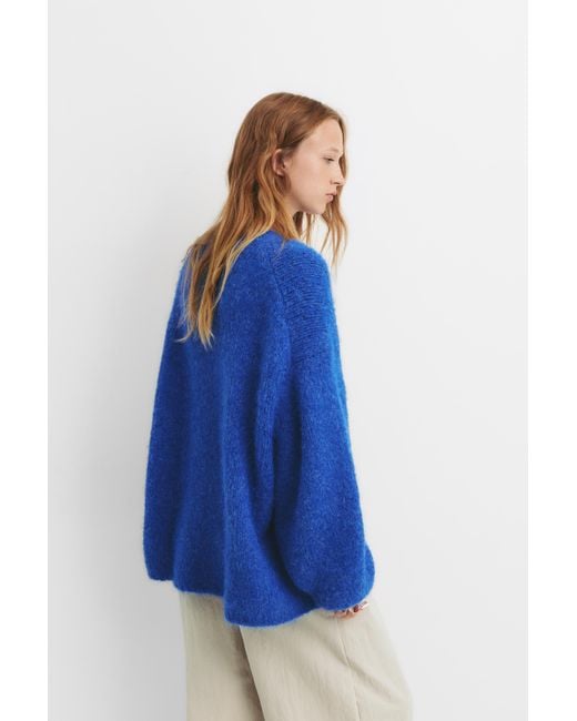 Pull&Bear Blue Oversize-Pullover