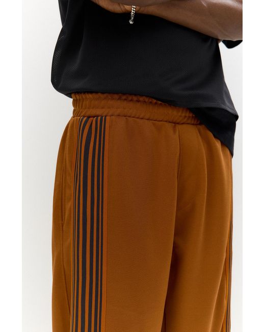 Pull&Bear Black Stwd Tracksuit Bottoms With Side Stripes for men