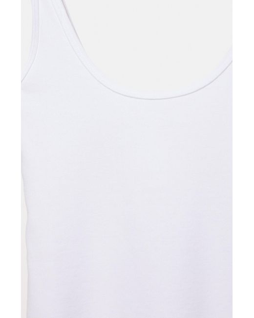 Pull&Bear Tanktop Met Modal in het White