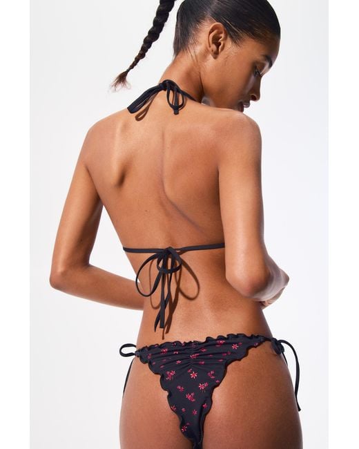 Haut De Bikini À Fleurs Pull&Bear en coloris Brown