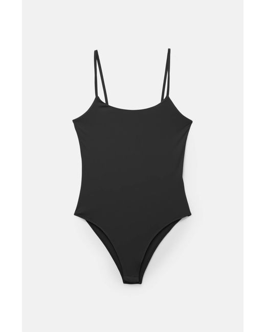 Pull&Bear Black Body Aus Polyamid Mit Trägern