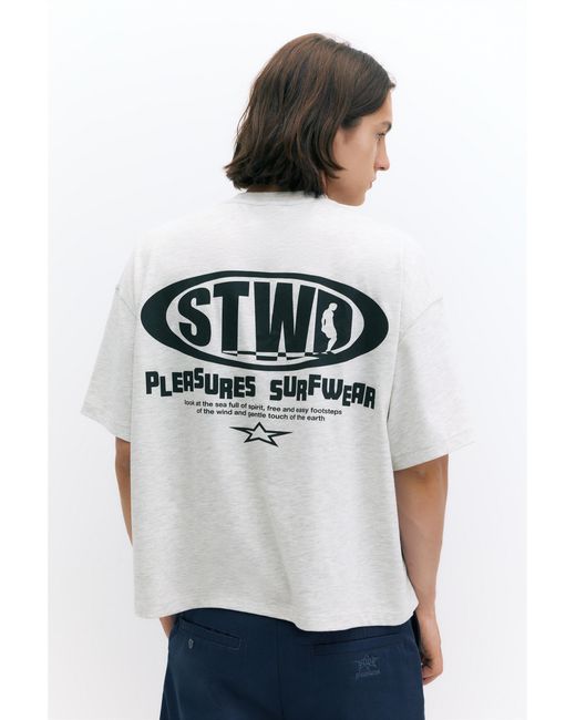 Pull&Bear Blue Pleasures X Stwd Boxy T-Shirt for men