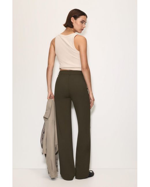 Pantaloni Eleganti Con Cucitura A Nervatura di Pull&Bear in Multicolor