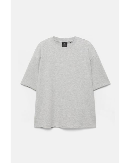 Pull&Bear Gray Boxy T-Shirt for men