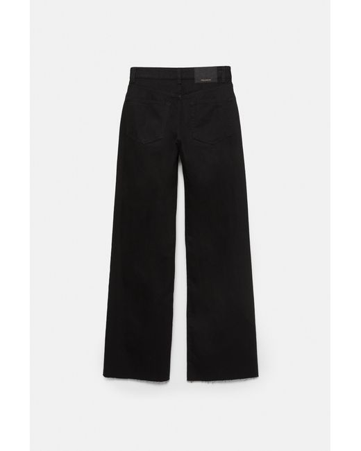 Pull&Bear Jeans Met Hoge Taille En Wijde Pijpen in het Blue