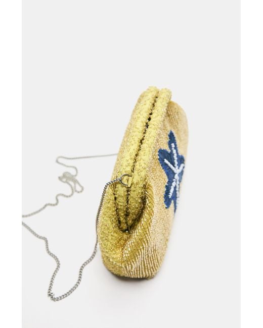 Clutch Con Perline di Pull&Bear in Yellow