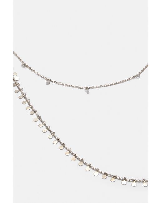 Collier Multiple Brillances Pull&Bear en coloris White