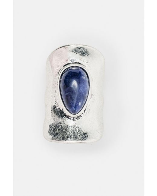 Pull&Bear Set Ringen Met Steen in het White