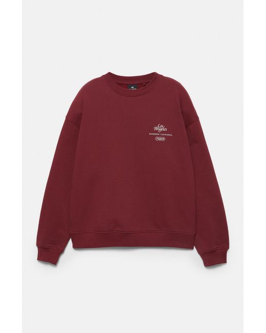 Sweat Col Rond Pull&Bear pour homme en coloris Red