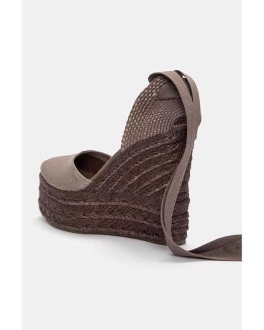Pull&Bear Brown Keilabsatz-Espadrilles