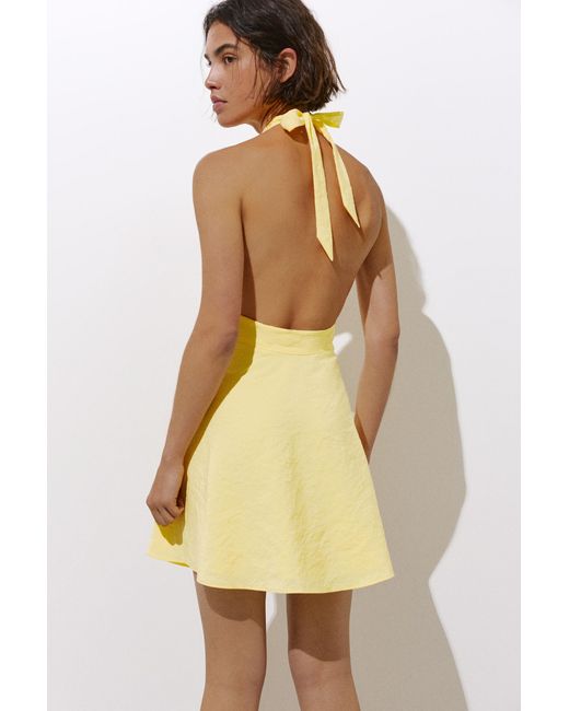 Pull&Bear Korte Halterjurk in het Yellow