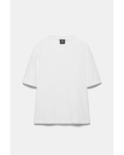 Pull&Bear Gray Premium Short Sleeve T-Shirt for men