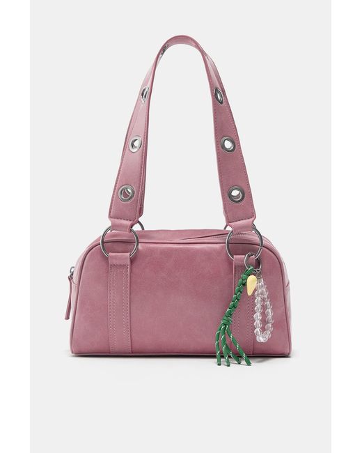 Pull&Bear Green Embellished Shoulder Bag