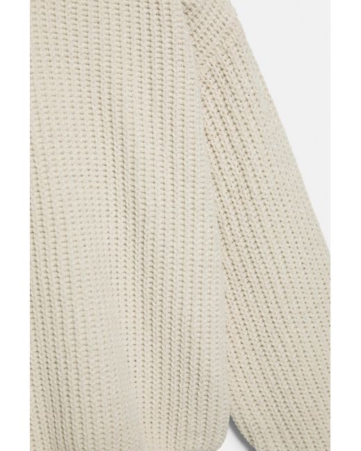 Pull Chenille Capuche Pull&Bear en coloris Natural