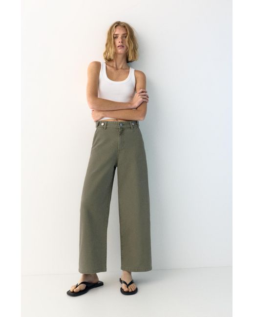 Pull&Bear Multicolor Balloon Fit Jeans With Adjustable Waist