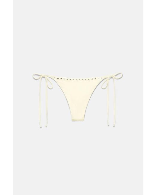 Pull&Bear Brown Studded Bikini Top